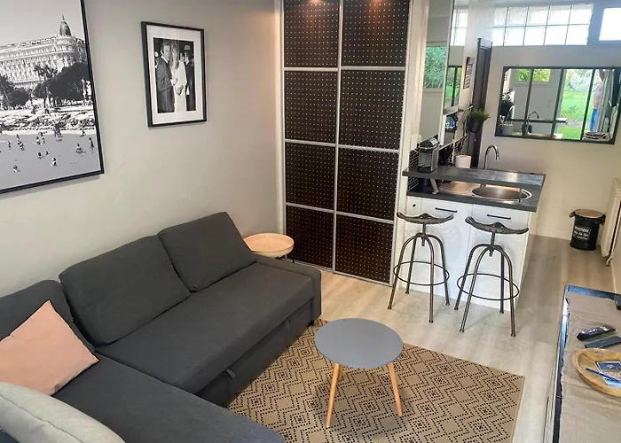 Tiny Modern Studio Next To Croisette With Ac
